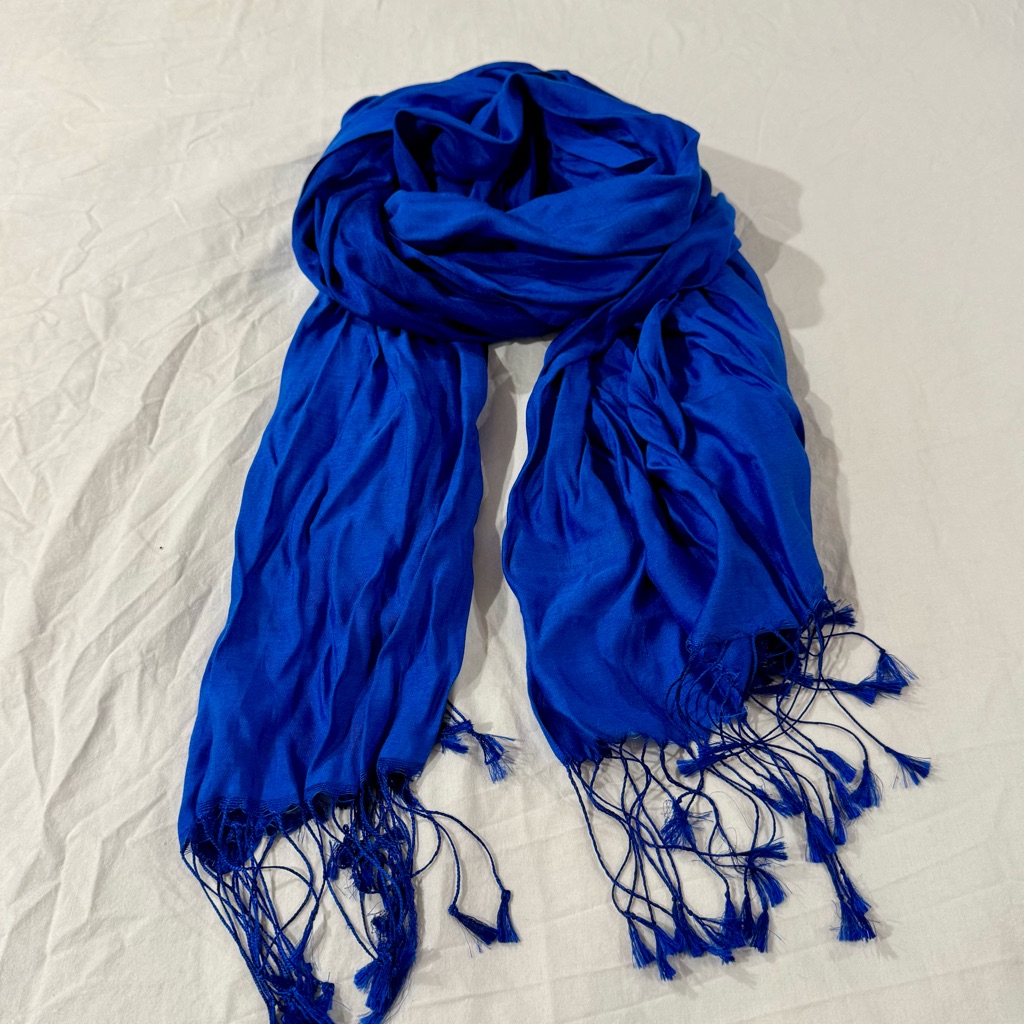 Royal Blue 100 Silk Scarf Royal Blue 100 Silk Scarf